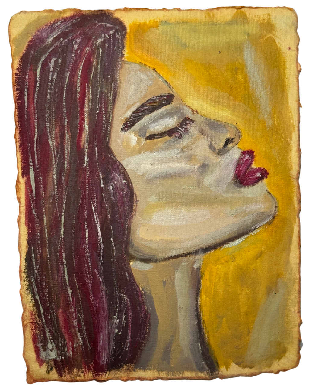 A woman with a thought