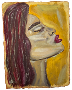 A woman with a thought