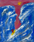 No stopping the waves, just surfing